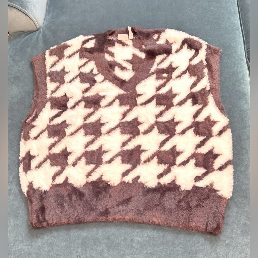 adidas originals women Houndstooth Vest size M - Picture 2 of 5